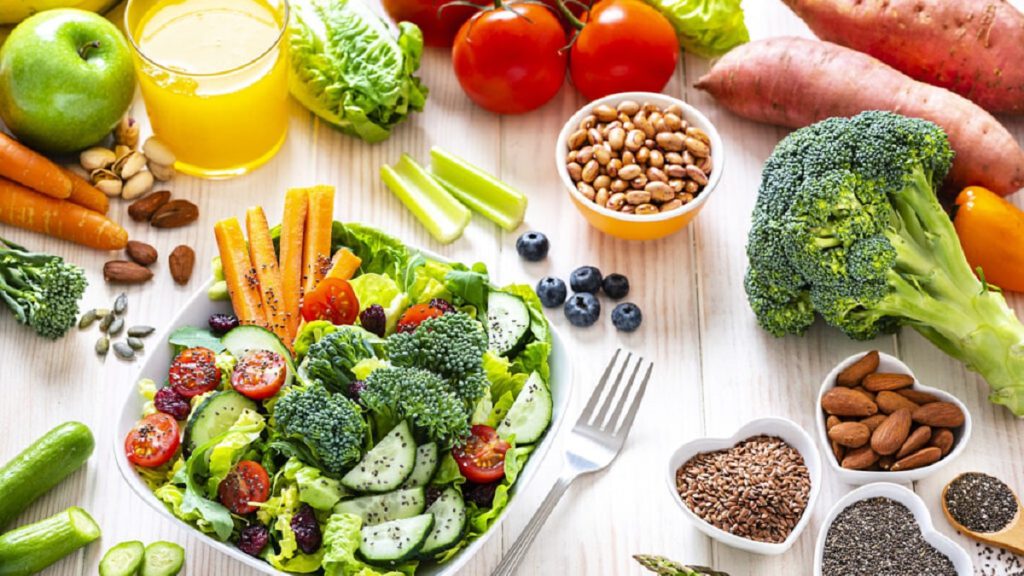تصویر مواد غذایی گیاهی